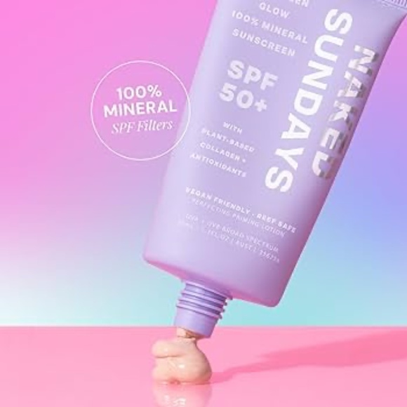 NAKED SUNDAYS Collagen Glow 100% Mineral Sunscreen ~ tried 1x - Picture 1 of 5